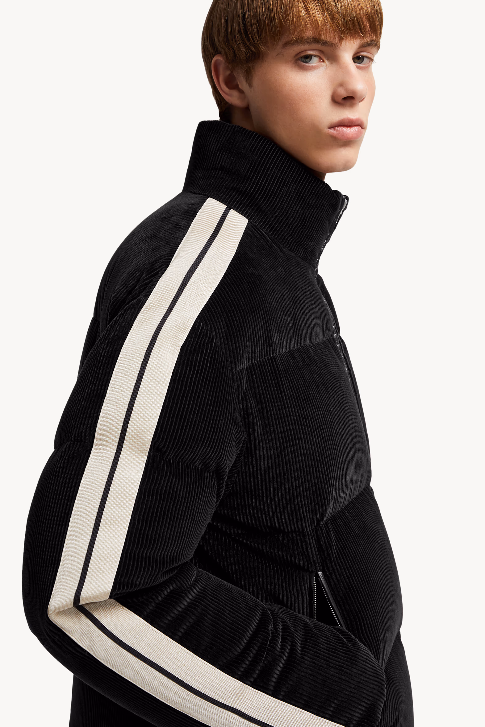 Doudoune courte en velours côtelé Abrolhos Moncler x Palm Angels Mixte Noir Moncler 7